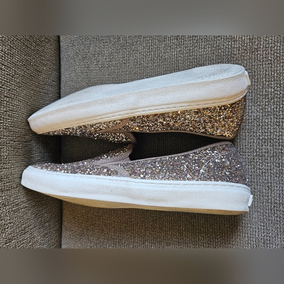 Old Navy gold sparkly slip on sneakers - Picture 9 of 11